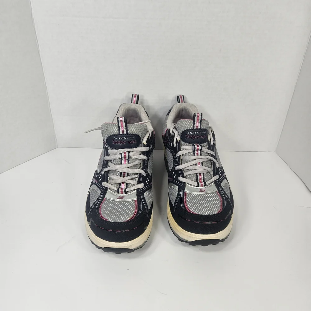 Skechers Black, Gray & Pink Women's Athletic Sneakers - Picture 7 of 7